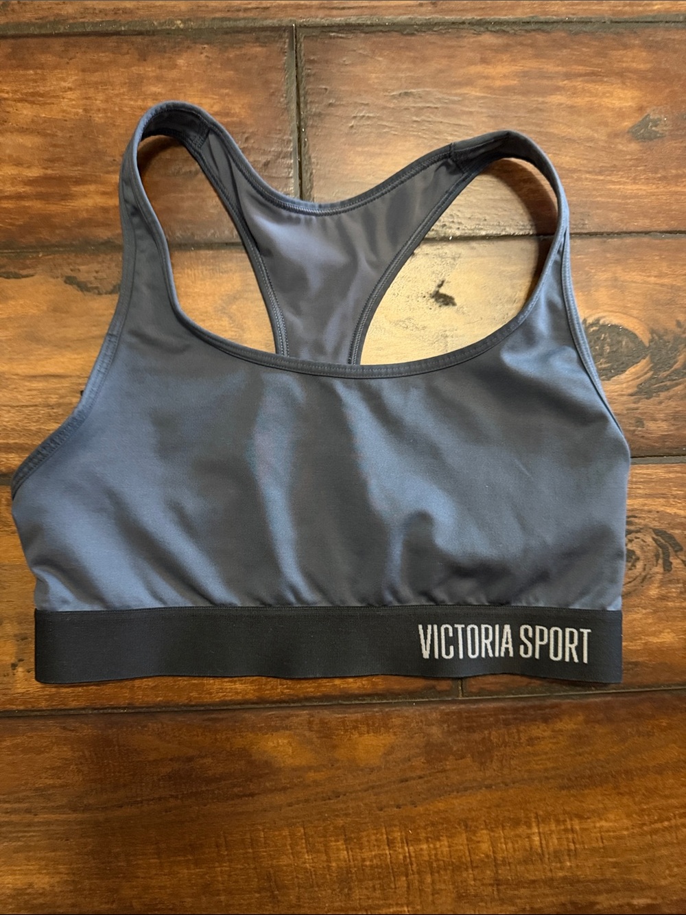 Victoria Sport Racerback Sports Bra - Charcoal